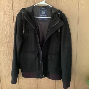 American Rag Wool  Blend Hooded Jacket